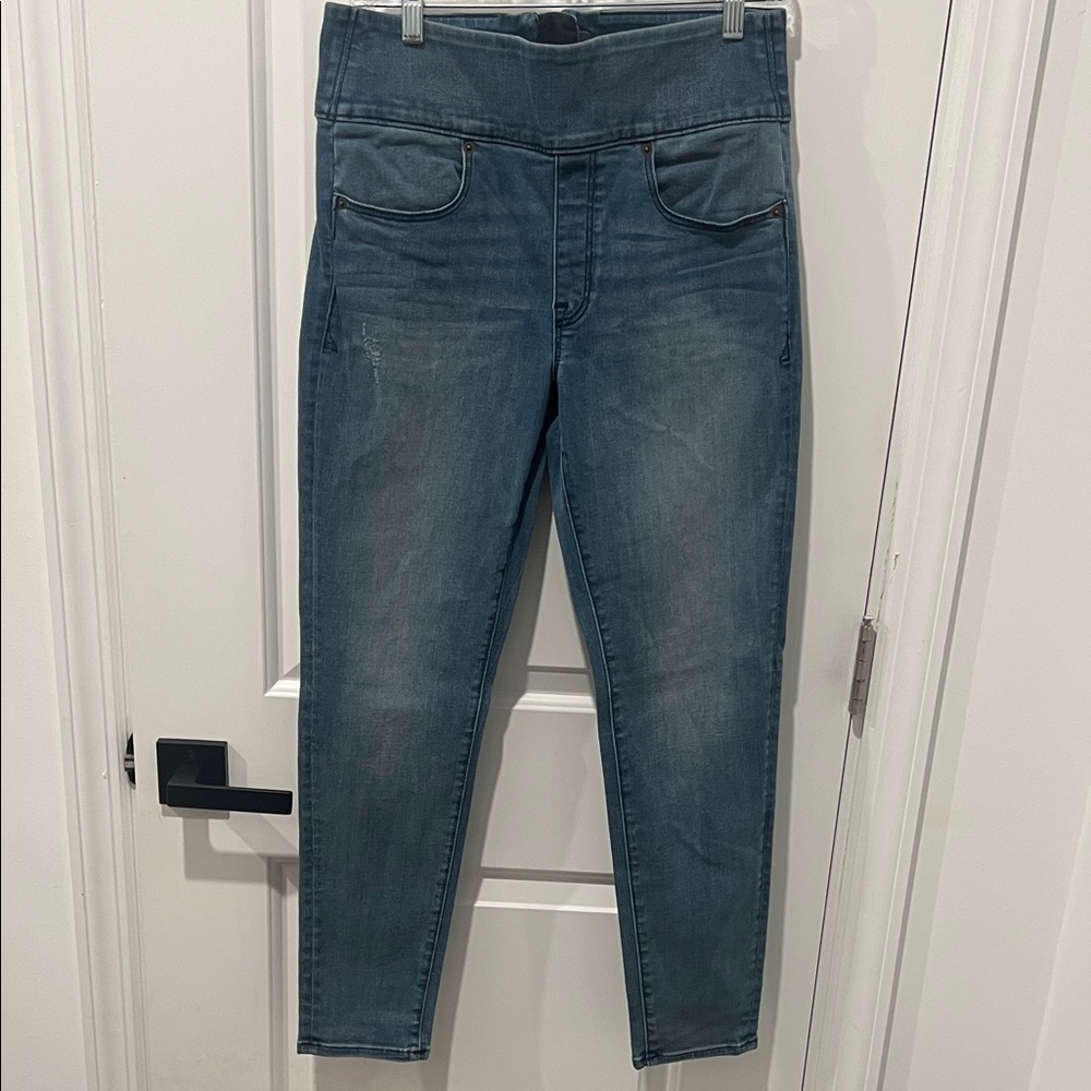 SPANX Blue‎ Women's Jeans with Zipper Back, Size 28